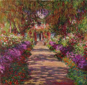 Eine Bahn in Monets Garten, Giverny, 1902